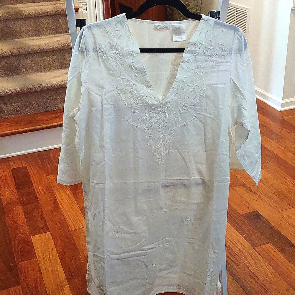 SECRET TREASURES Beaded Embroidered Top/Dress